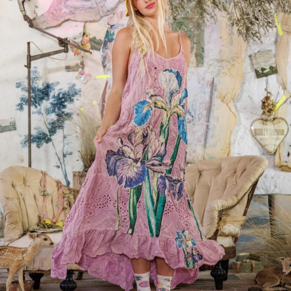 🌺 MAGNOLIA PEARL Eyelet Beya Iris Cami Dress🌺 - Picture 2 of 6